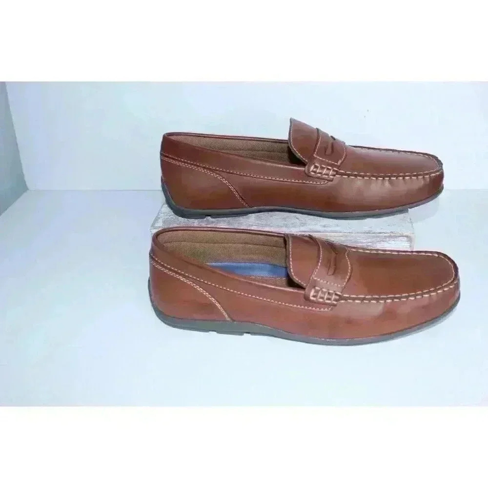 Stone Canyon Footwear Loafer Faux Leather Easy Slip On‎ Men's Shoe Size 10.5 NIB - Picture 7 of 11